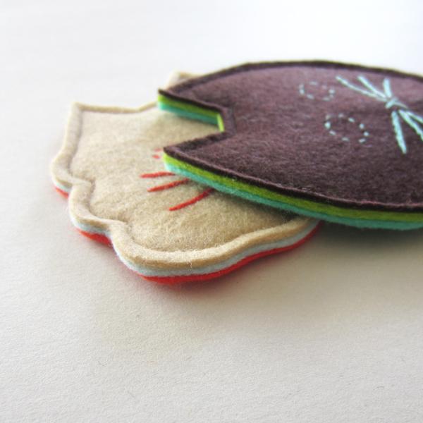 パンケ！ フェルト・コースター [ねこセットH]