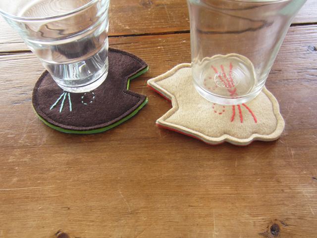 パンケ！ フェルト・コースター [ねこセットH] | 5枚目