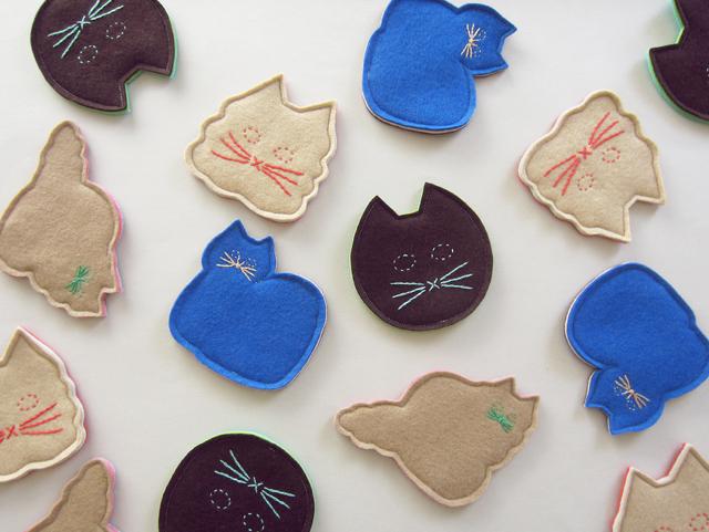 パンケ！ フェルト・コースター [ねこセットH] | 6枚目