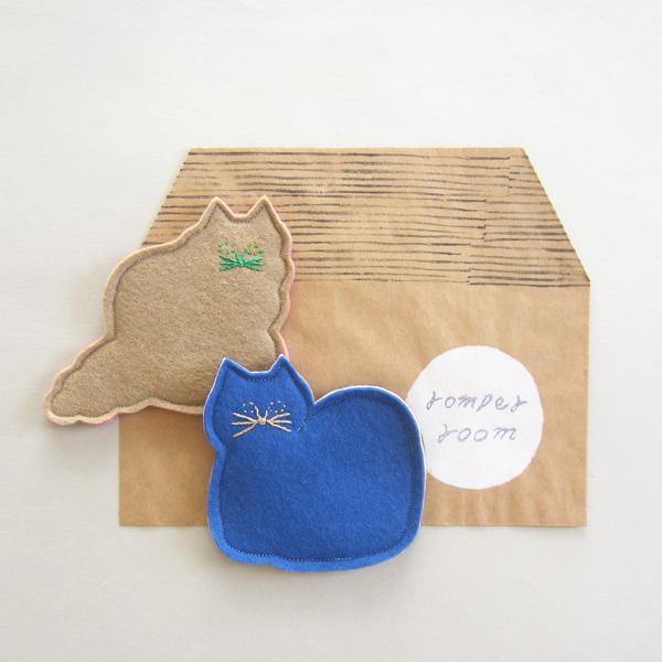 パンケ！ フェルト・コースター [すわりねこセットD] | 2枚目