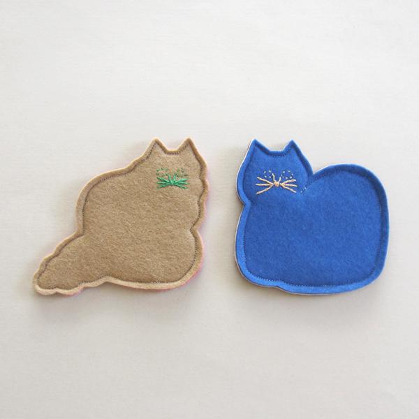 パンケ！ フェルト・コースター [すわりねこセットD] | 3枚目