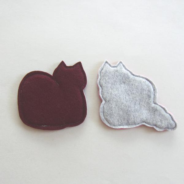 パンケ！ フェルト・コースター [すわりねこセットD] | 4枚目